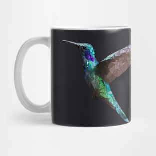 Polygon Hummingbird Art Mug